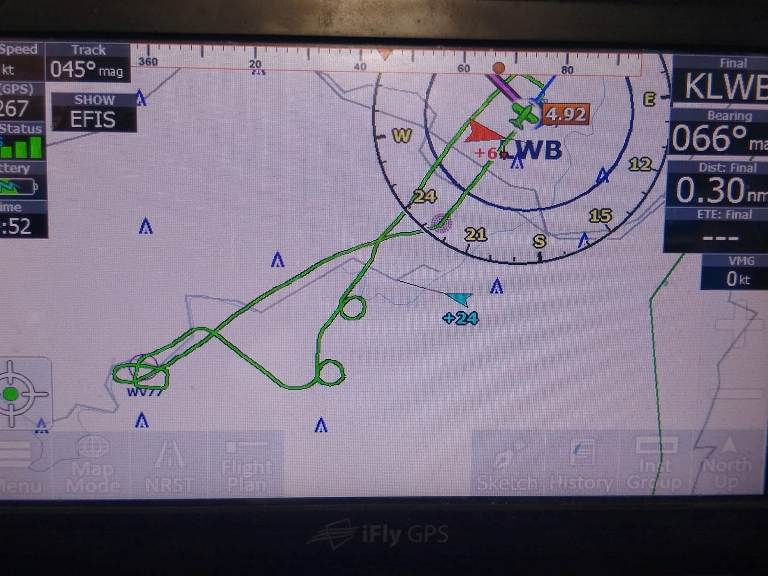 GPS Screen Leanna's Flight December 2021